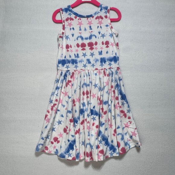 Girls Dotdotsmile Tank Dress Size 3/4 Red White and Blue New With Tags - Picture 4 of 5